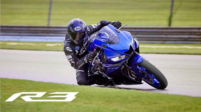 2024 Yamaha R3 is built on a diamond frame