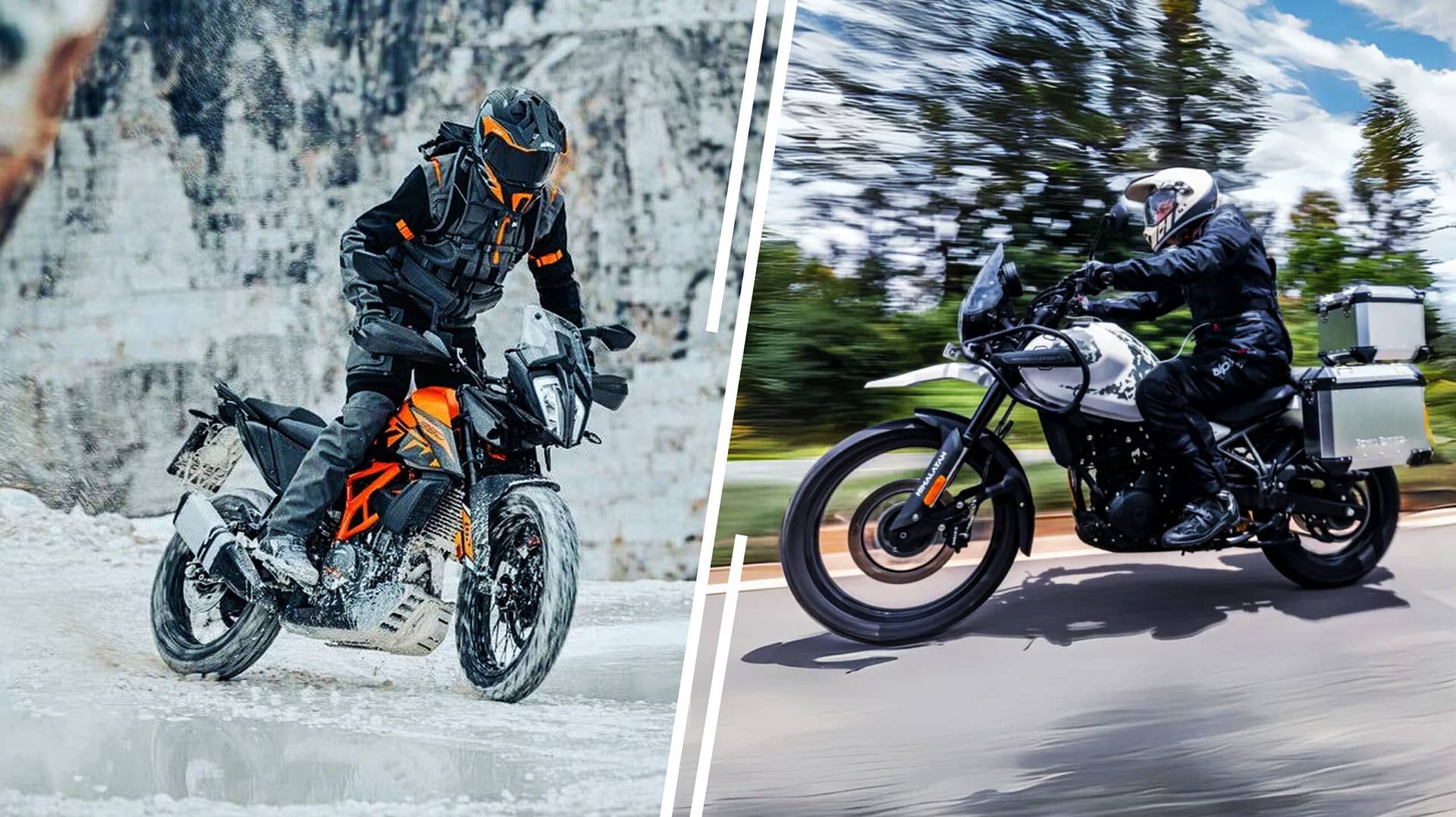 Royal Enfield Himalayan 452 Vs KTM 390 Adventure scaled