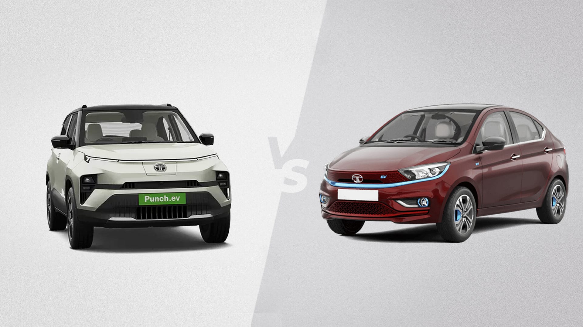 Tata Punch EV vs Tata Tigor EV